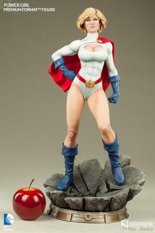  POWER GIRL PREMIUM FORMAT  sideshow power girl figurine 
