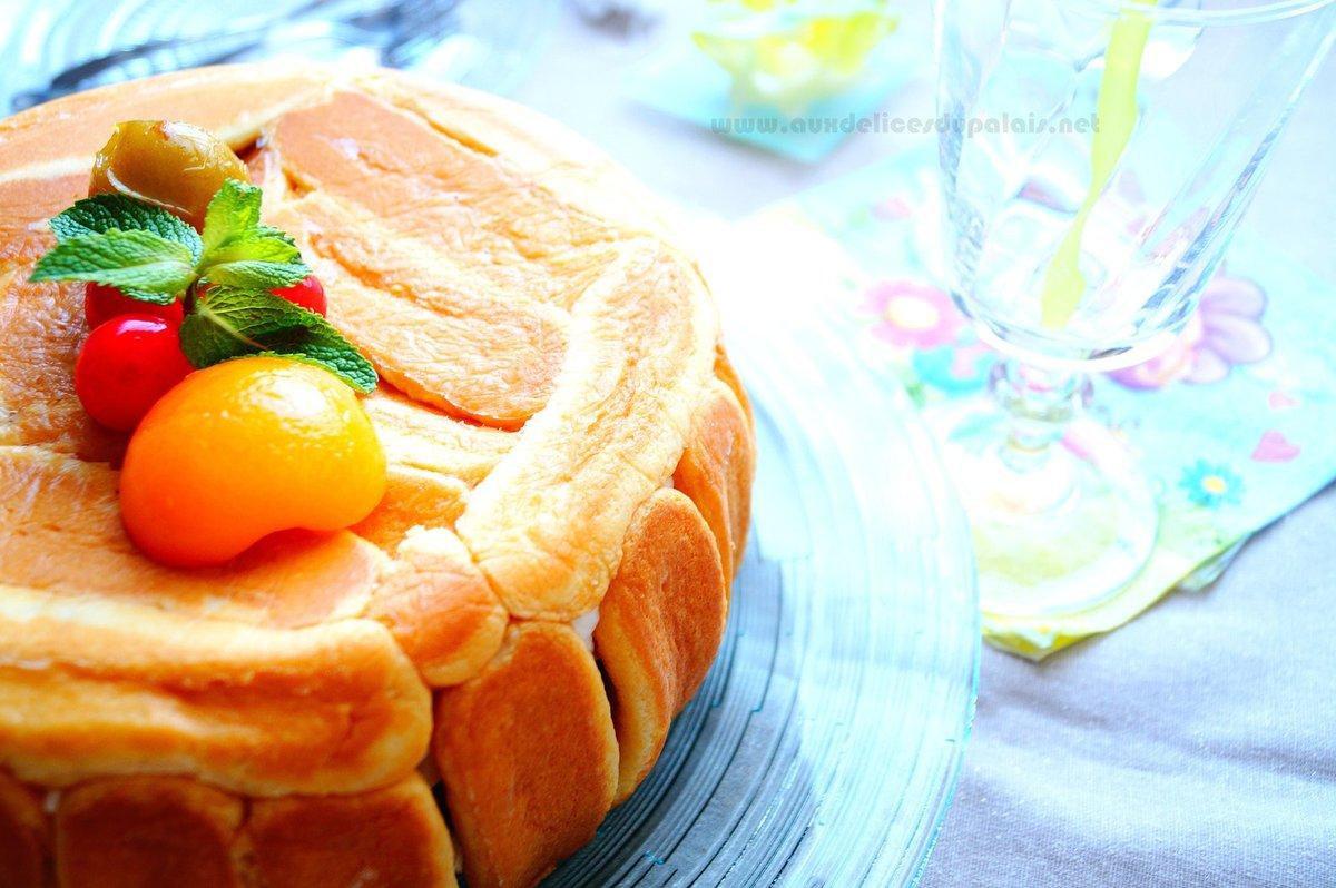 Charlotte aux fruits au sirop & au mascarpone Charlotte aux fruits au sirop & au mascarpone