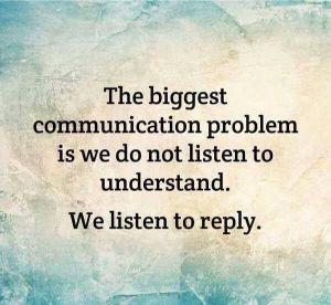 Communiquer…mieux? Communication problem
