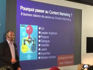 Le Content Marketing : nouvel eldorado du web des 5 prochaines années Intervention de Frédéric-Michel Chevalier au Web2Connect 2014 - Le Marketing de contenu : eldorado du web des 5 prochaines années