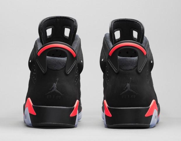 Air Jordan 6 Black/Infrared pour Femme Air Jordan 6 Black/Infrared pour Femme
