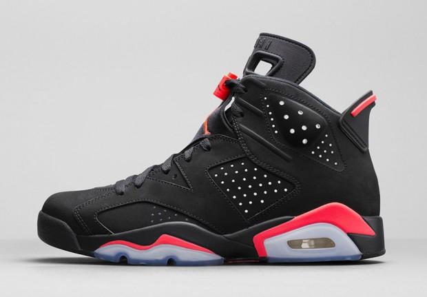 Air Jordan 6 Black/Infrared pour Femme Air Jordan 6 Black/Infrared pour Femme