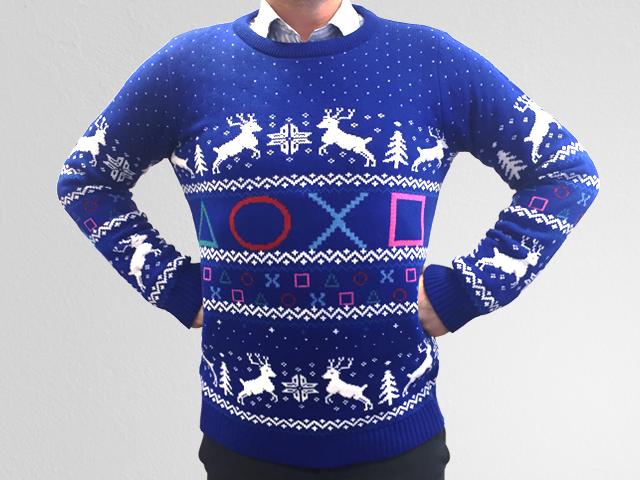 Sélection de pulls Jacquard originaux pour Noël playstation-xmas-jumper-numskull