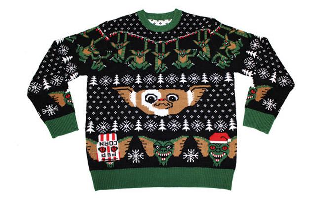 Sélection de pulls Jacquard originaux pour Noël Gremlins-Knit-Sweater-