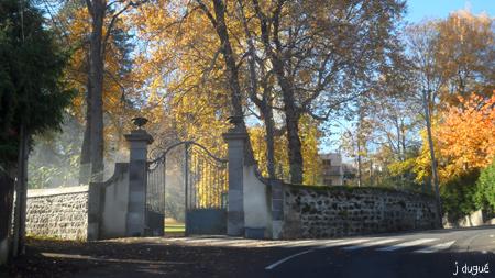 automne entree du parc bargoin clermont ferrand