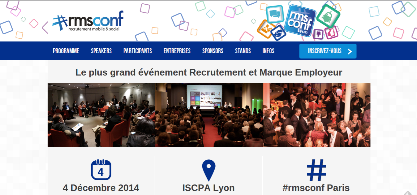 #RMSConf : la conférence phare du recrutement mobile et social débarque à Lyon