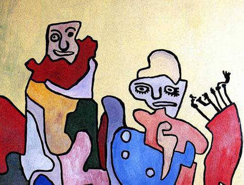 GASTON CHAISSAC - QUELQUES OEUVRES 1957 sans titre