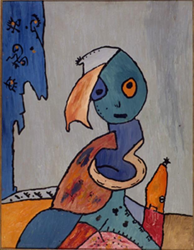 GASTON CHAISSAC - QUELQUES OEUVRES 1947 personnage