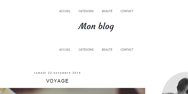 Déplacer la barre de navigation au-dessus du titre du blog Blogger