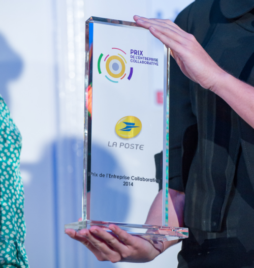 la poste gagne le prix de l'entreprise collaborative Cegos en novembre 2014