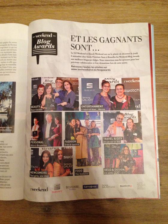 Ma tête est dans un magazine ! #weekendblogawards IMG_7336