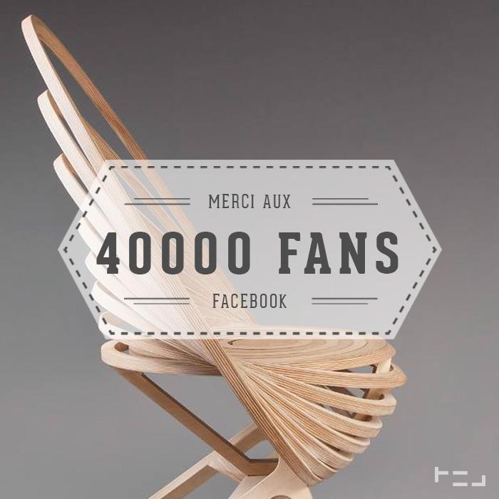 Merci aux 40 000 Fans Facebook blog esprit design