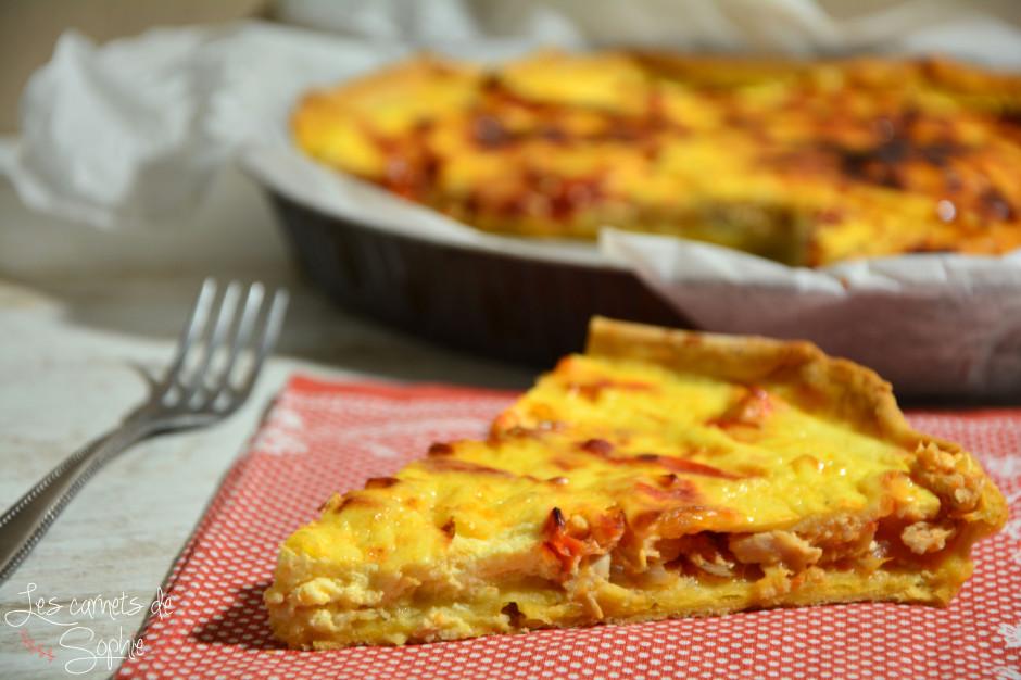 Tarte au poulet et aux oignons fondants {anti gaspillage}