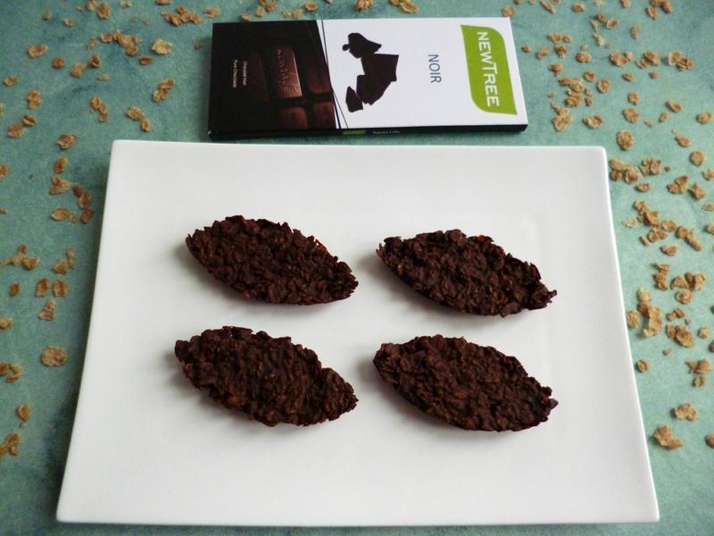 barquettes des sables diététiques et bio aux flakes de blé complet et au chocolat noir P1170696
