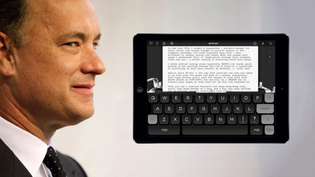 L'application 'Machine à écrire' de Tom Hanks est maintenant disponible sur iPhone