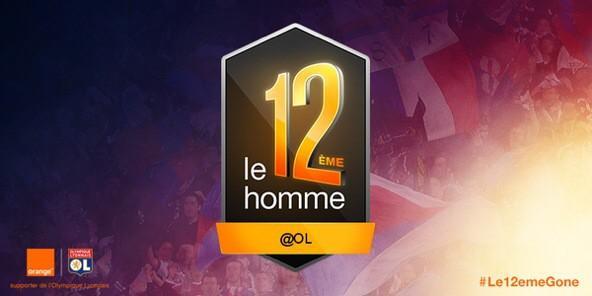 photo badge orange olympique lyonnais