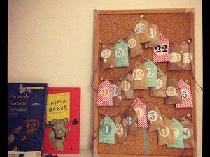 Mon calendrier de l'Avent : des petites maisons en papier Mon calendrier de l'Avent : des petites maisons en papier