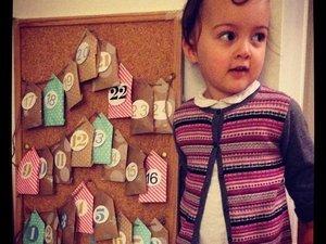 Mon calendrier de l'Avent : des petites maisons en papier Mon calendrier de l'Avent : des petites maisons en papier