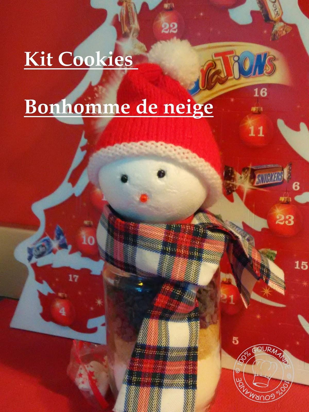 Kit Cookies bonhomme de neige Kit Cookies bonhomme de neige