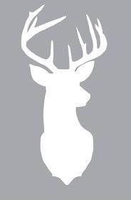 carte de Noël cerf