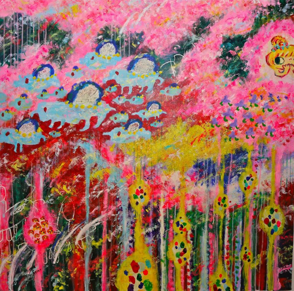 La peinture aux doigts à l’acrylique . . .et pourquoi pas à l’aquarelle ayako Rokkatu