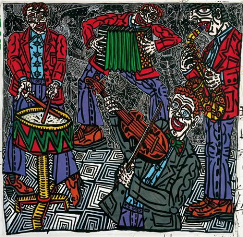 ROBERT COMBAS - QUELQUES OEUVRES 1989 les musiciens