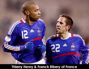 Thierry Henry et Franck Ribéry