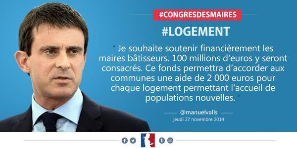 Manuel Valls aux maires de France : 