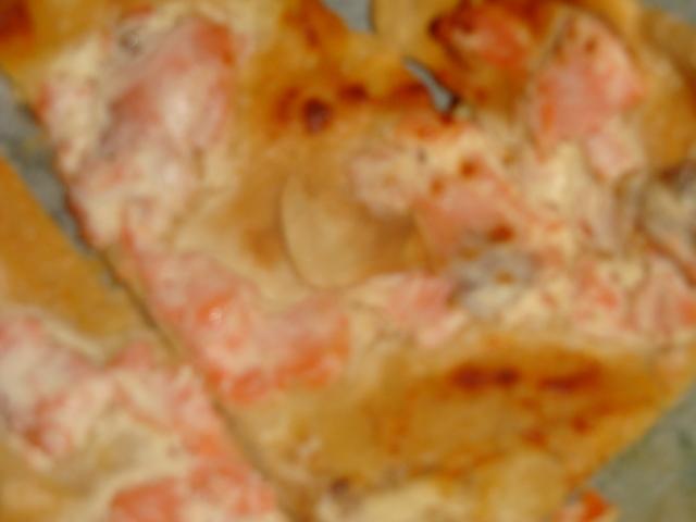 Pizza au saumon fumé . diétatique