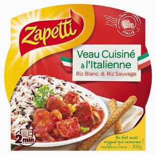 Nouveauté Zapetti - Plats italiens