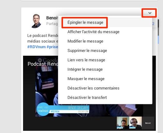 Google+ : Faites la promotion d’une publication en l’épinglant comment épingler un message publication sur google plus Google+ : Faites la promotion d’une publication en l’épinglant