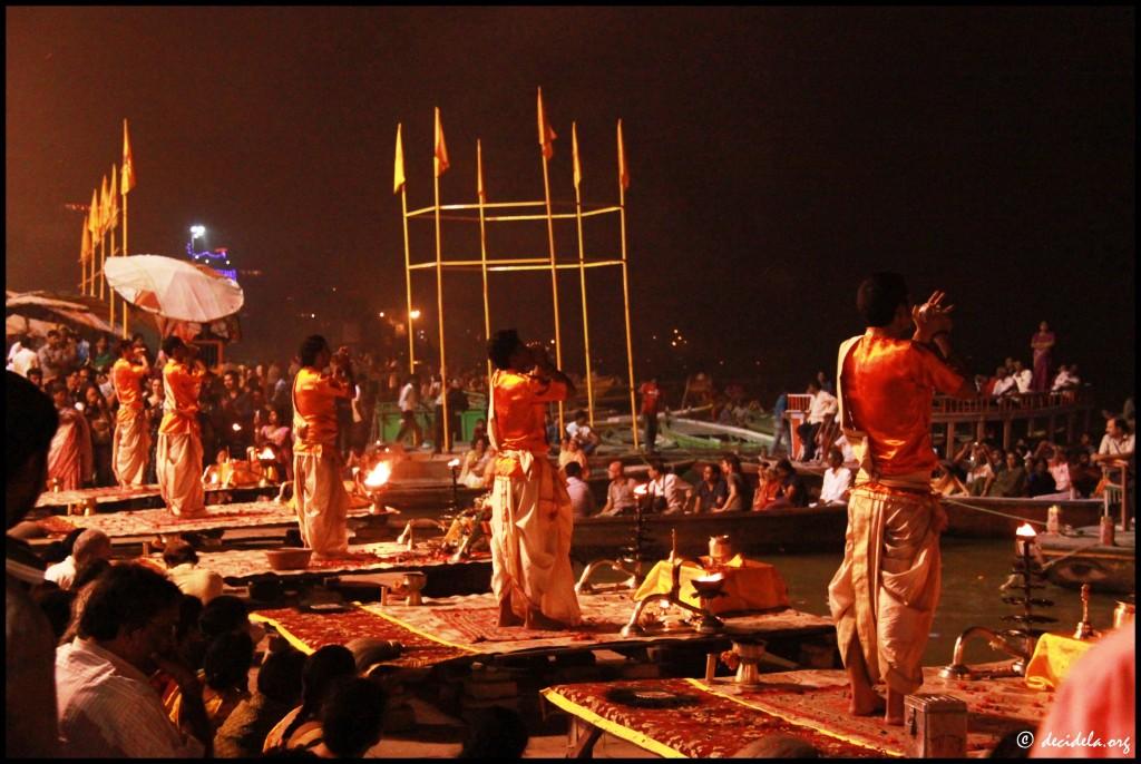Cérémonies du soir - Varanasi