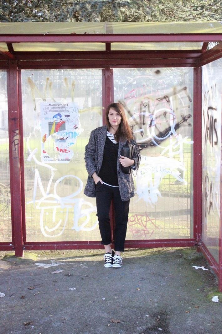 converses, pantalon de smoking blog mode lille, look converses