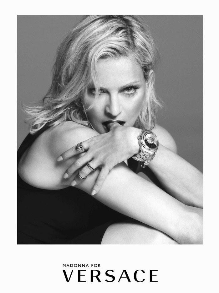 Madonna starissime égérie de la nouvelle campagne Versace du printemps prochain...