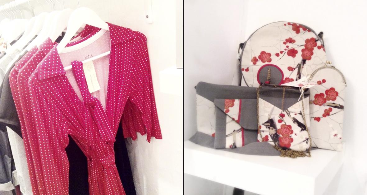 Les Talents du Sud, concept store de créateurs à Marseille robe Benachap * Accessoires Bleu Liseron