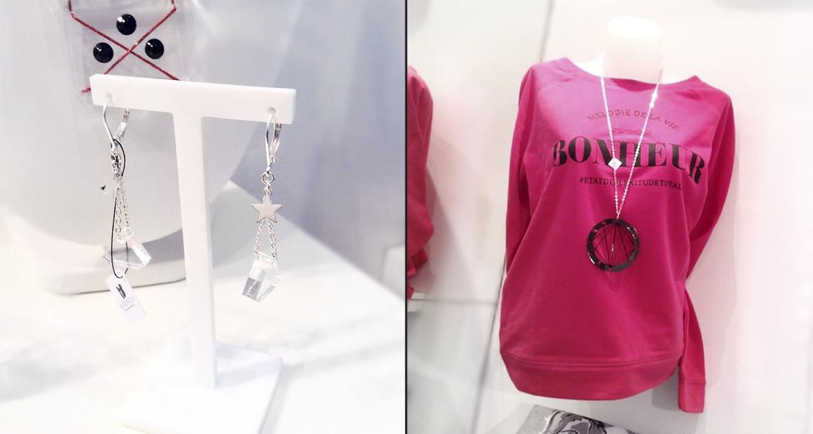 Les Talents du Sud, concept store de créateurs à Marseille bijoux Valérie Broux * Sweatshirt Jonalys Precious