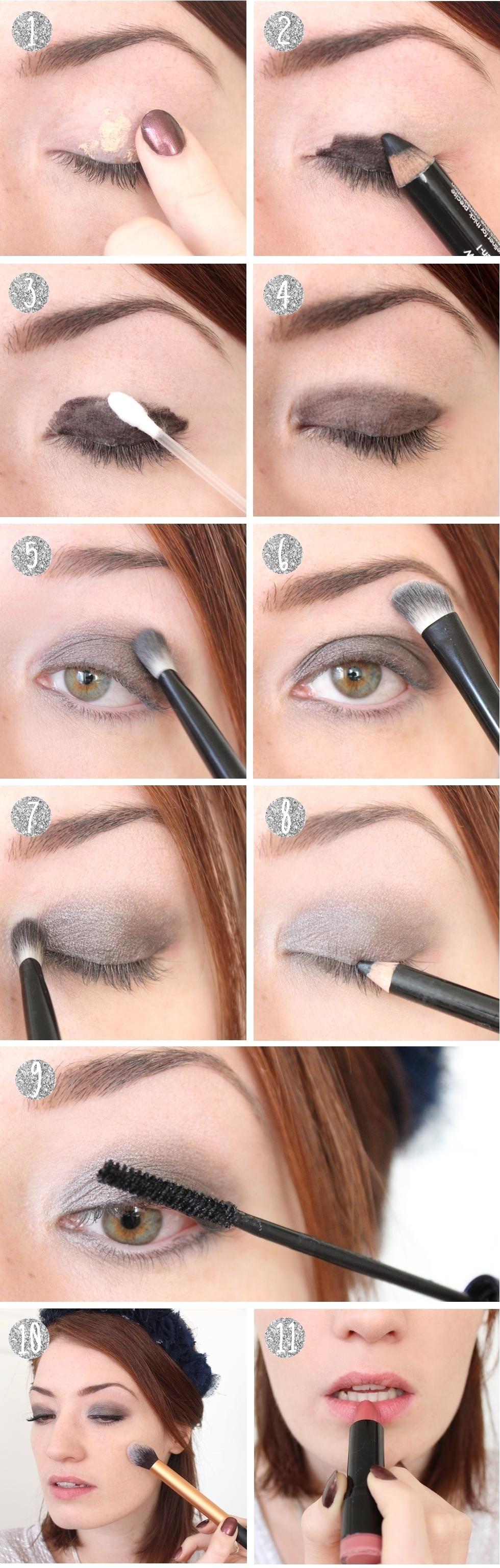 Make-up de Fêtes : un smoky gris irisé Make-up de Fêtes : un smoky gris irisé