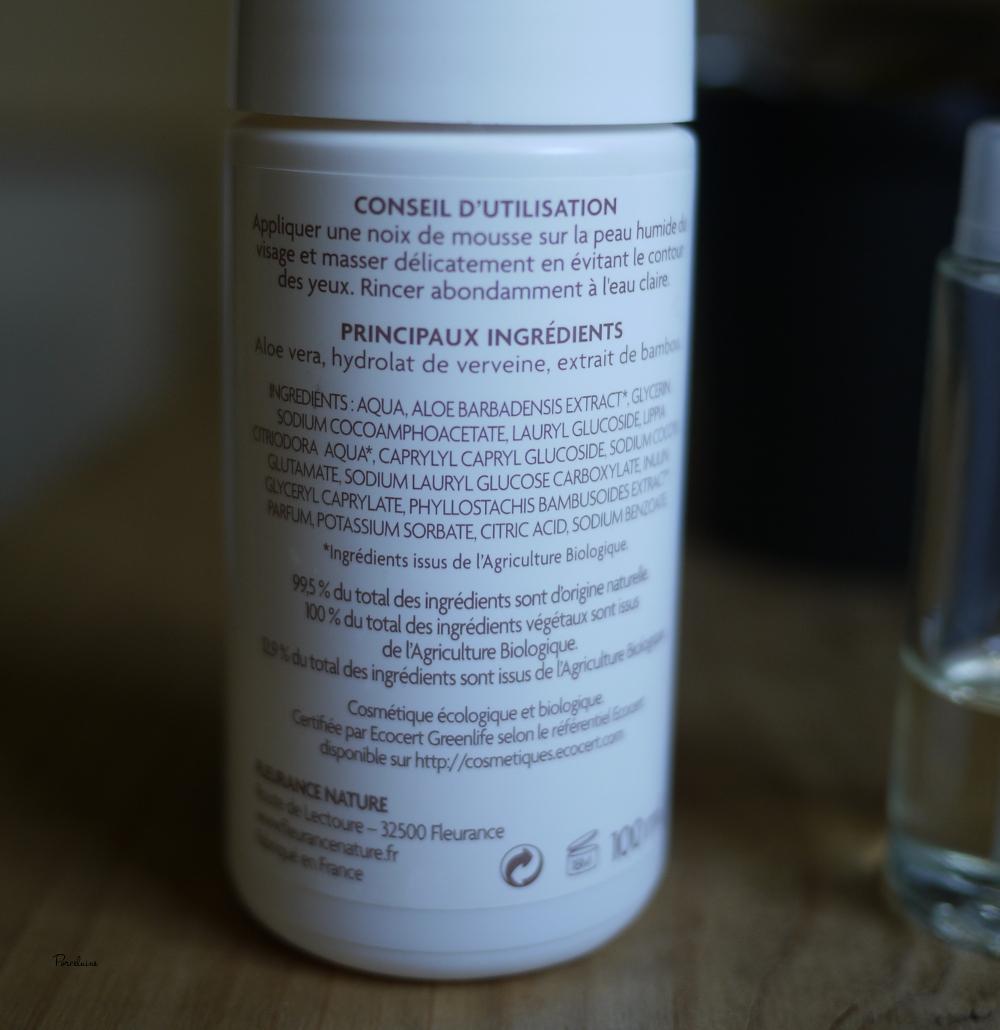 Ma routine démaquillage au naturel avec Fleurance Nature & Aromazone. mousse démaquillant fleurance nature