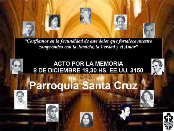 Hommage à Madres linea fundadora dans l'église de Santa Cruz [Actu]