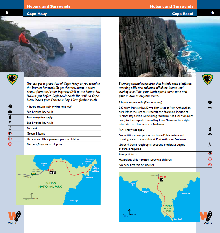 Hobart et ses environs : les immanquables 60 Great Short Walks tasmanie