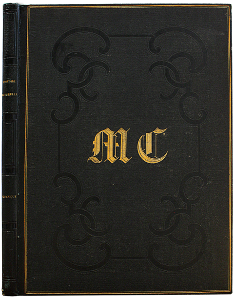 Superbe et précieux herbier manuscrit entièrement calligraphié. LeCorgne rel Superbe et précieux herbier manuscrit entièrement calligraphié.