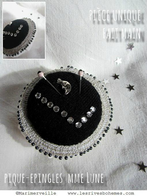 Une sélection de petits cadeaux de fêtes Marimerveille pique-épingles MMe Lune