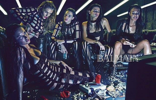 La nouvelle campagne advertising de Balmain pour le printemps 2015... La nouvelle campagne advertising de Balmain pour le printemps 2015...