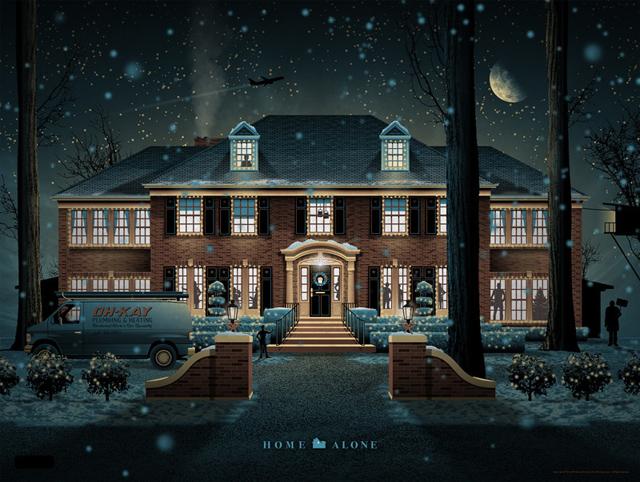 Maman, j’ai raté l’avion: édition d’une nouvelle affiche numérotée Home_Alone_DKNG_mondo01