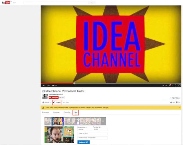 youtube gif amimé 631x500 YouTube propose un générateur de GIF animé 