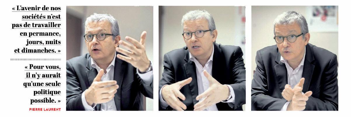 La confrontation : Pierre Laurent et Pierre Gattaz. Humanité journalière du 12 décembre 2014 G7