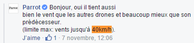 FAQ Parrot Bebop: des questions et des réponses au tour du drone Bebop_vitesse_max_vent