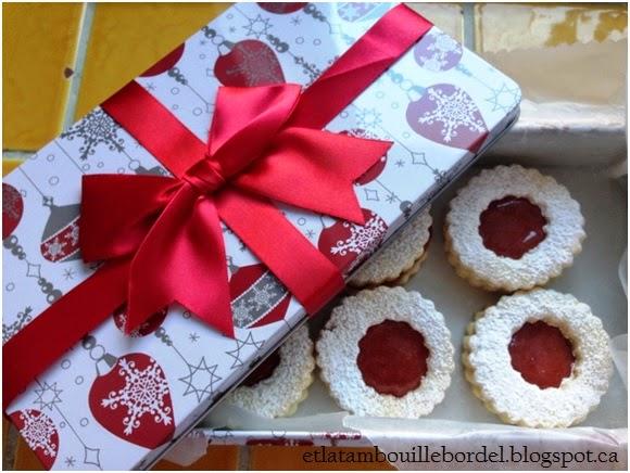 Biscuits à la confiture de fraises