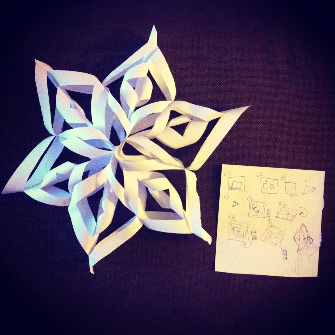 DIY de Noël: un flocon en papier DIY de Noël: un flocon en papier