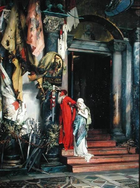 Amiral Carlo Zeno (1334-1418) 1878 (huile sur toile) par Maignan, Albert Pierre Rene (1845-1908) Musee des Beaux-Arts, Lille, France 